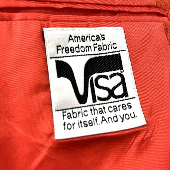 Vintage Orange sport coat Blazer Suit Jacket Hardwick Clothes Vintage - Picture 6 of 14